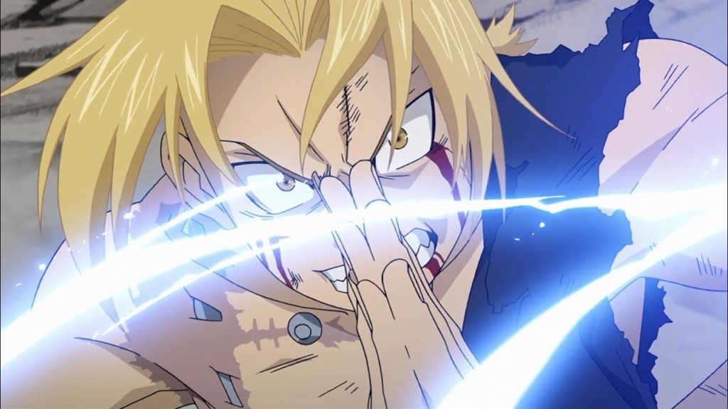 Edward Elric performing alchemy from Fullmetal Alchemist Brotherhood