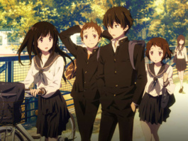 Hyouka cast walking together