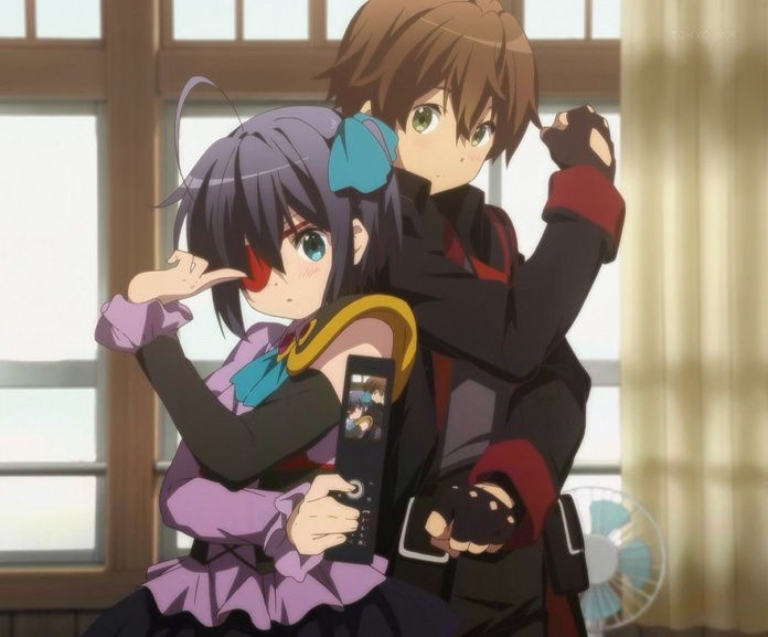 Rikka and Yuuta Pose