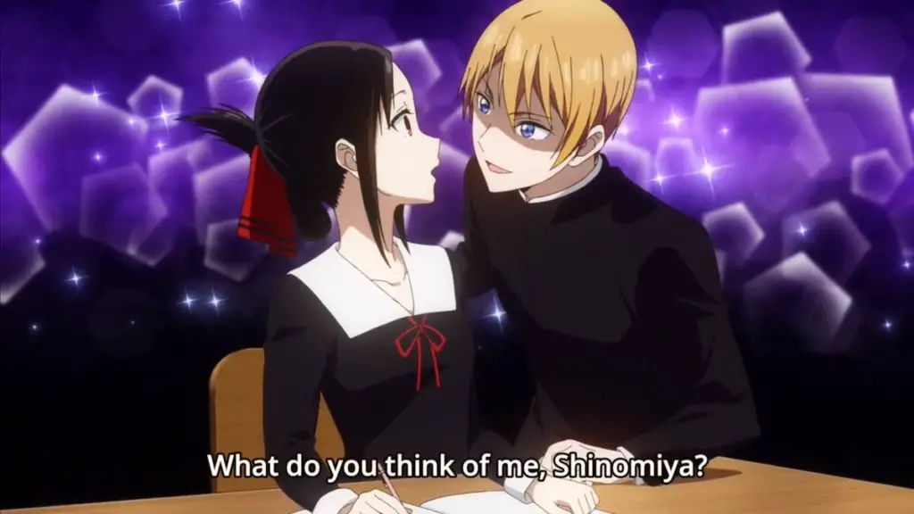 a romantic encounter between anime classmates