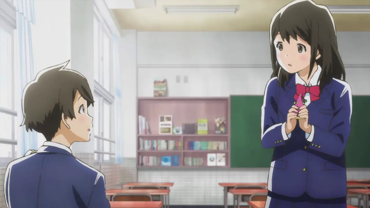 high school anime boy and girl 